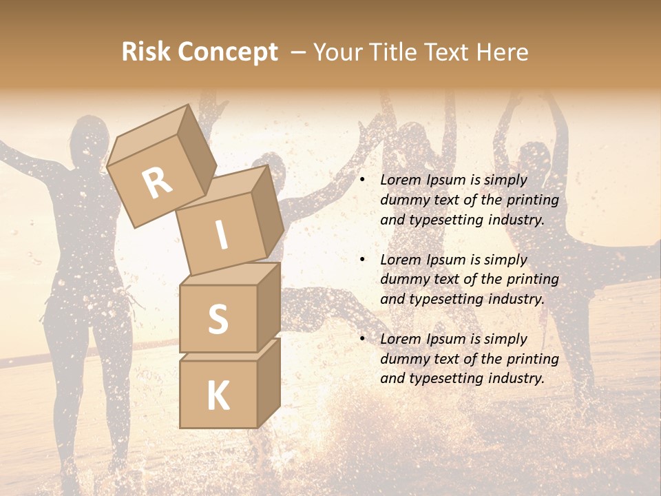 Young Weekend Jumping PowerPoint Template