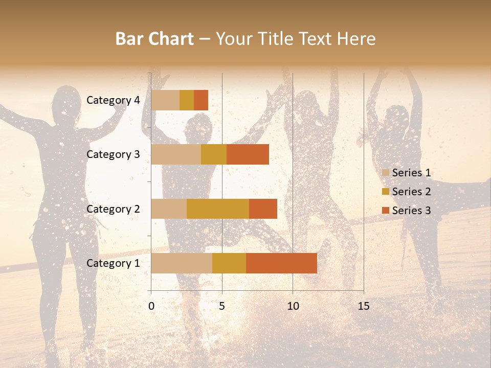 Young Weekend Jumping PowerPoint Template