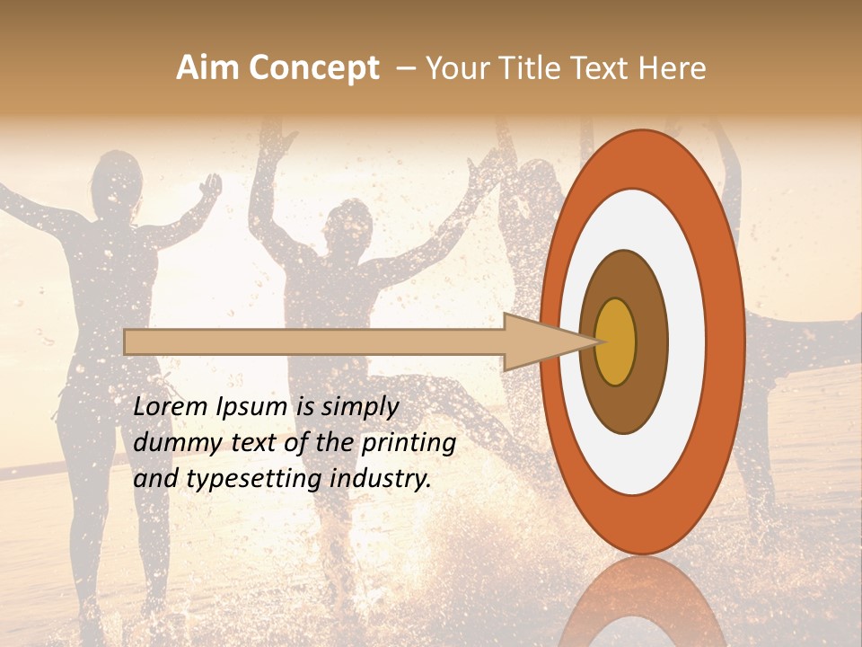 Young Weekend Jumping PowerPoint Template