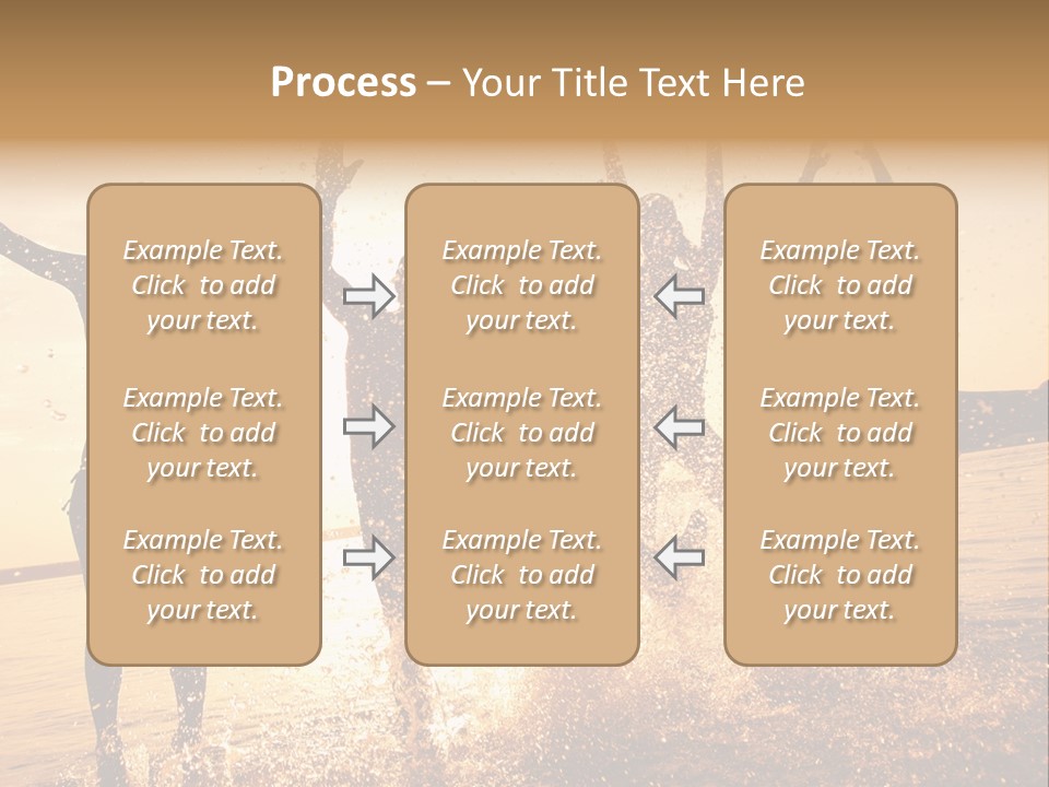 Young Weekend Jumping PowerPoint Template