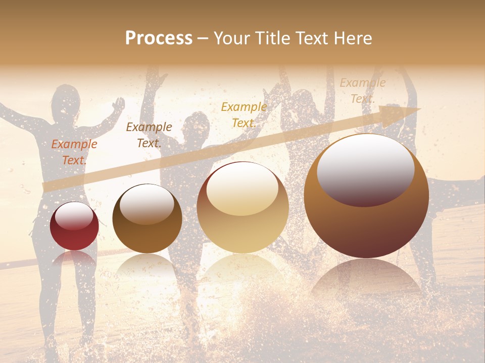 Young Weekend Jumping PowerPoint Template