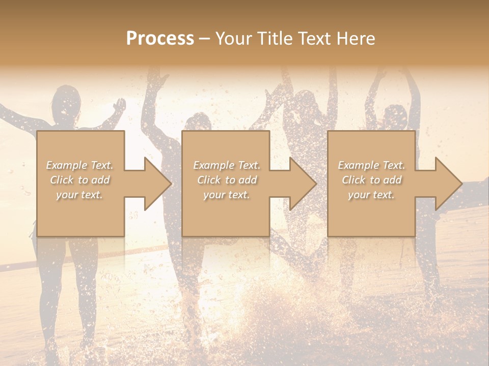 Young Weekend Jumping PowerPoint Template