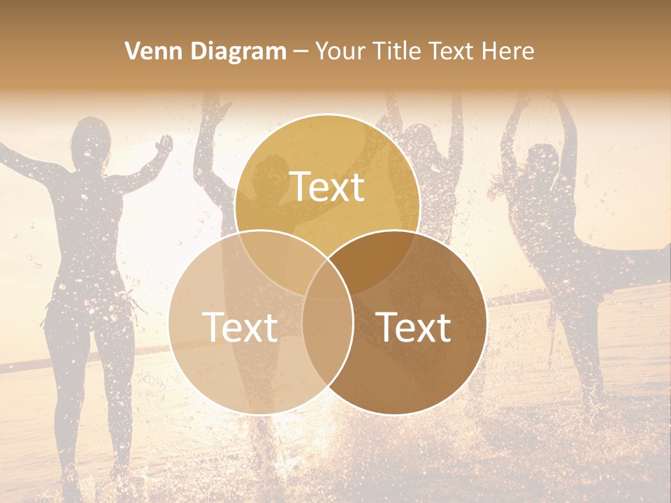 Young Weekend Jumping PowerPoint Template