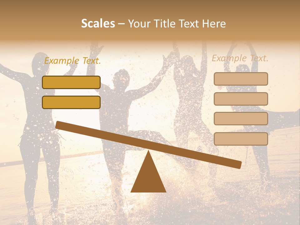 Young Weekend Jumping PowerPoint Template