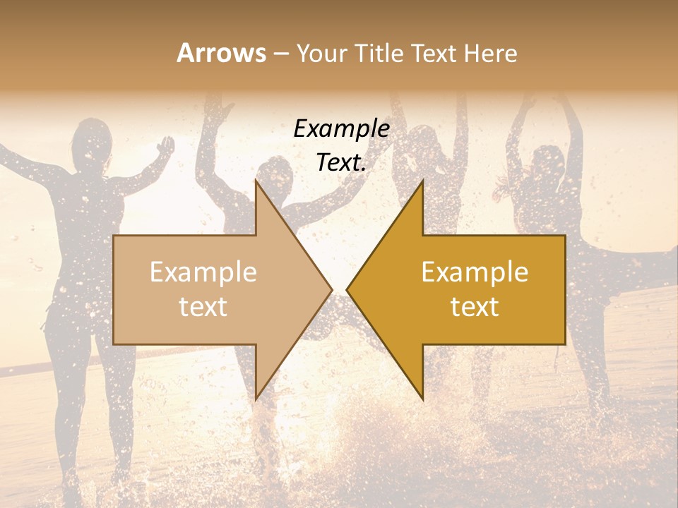 Young Weekend Jumping PowerPoint Template