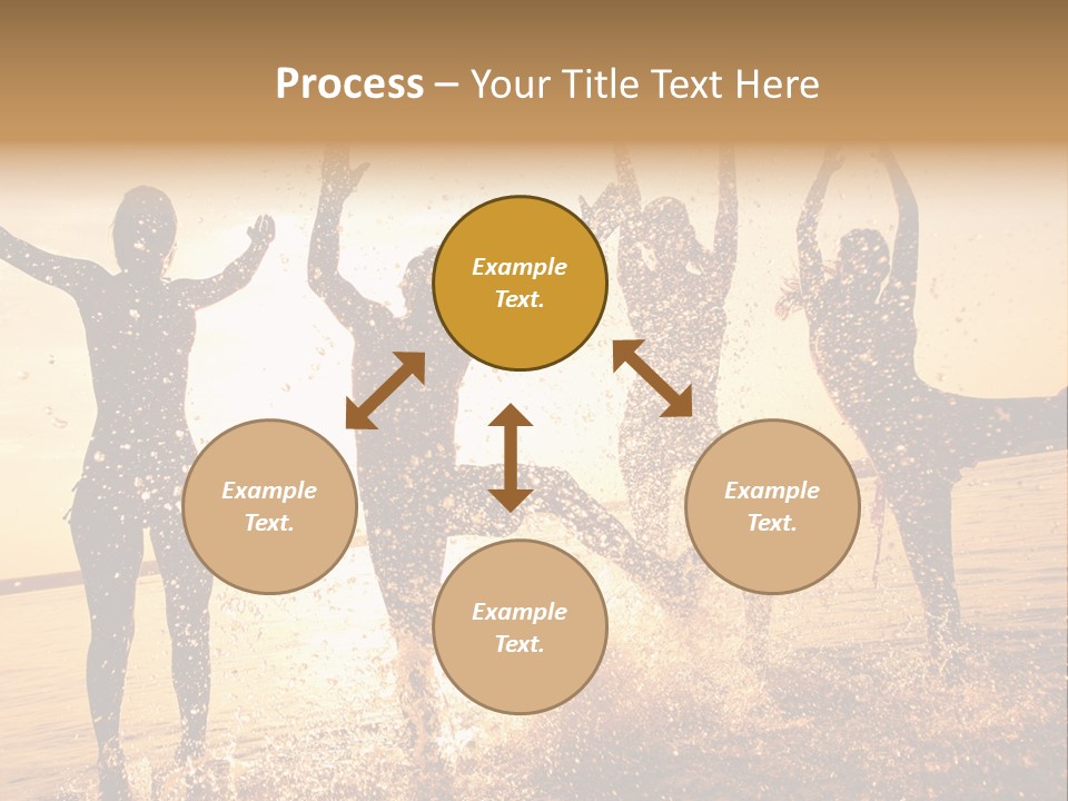 Young Weekend Jumping PowerPoint Template