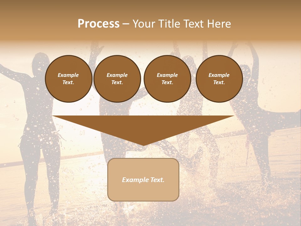 Young Weekend Jumping PowerPoint Template