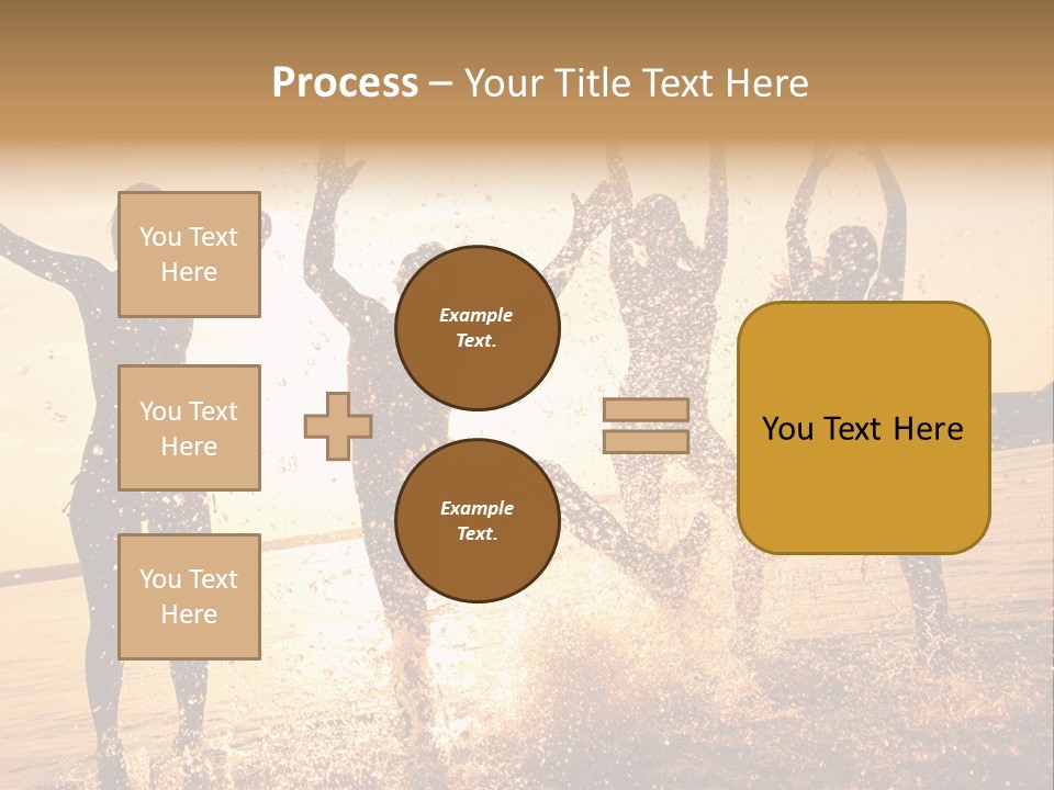Young Weekend Jumping PowerPoint Template
