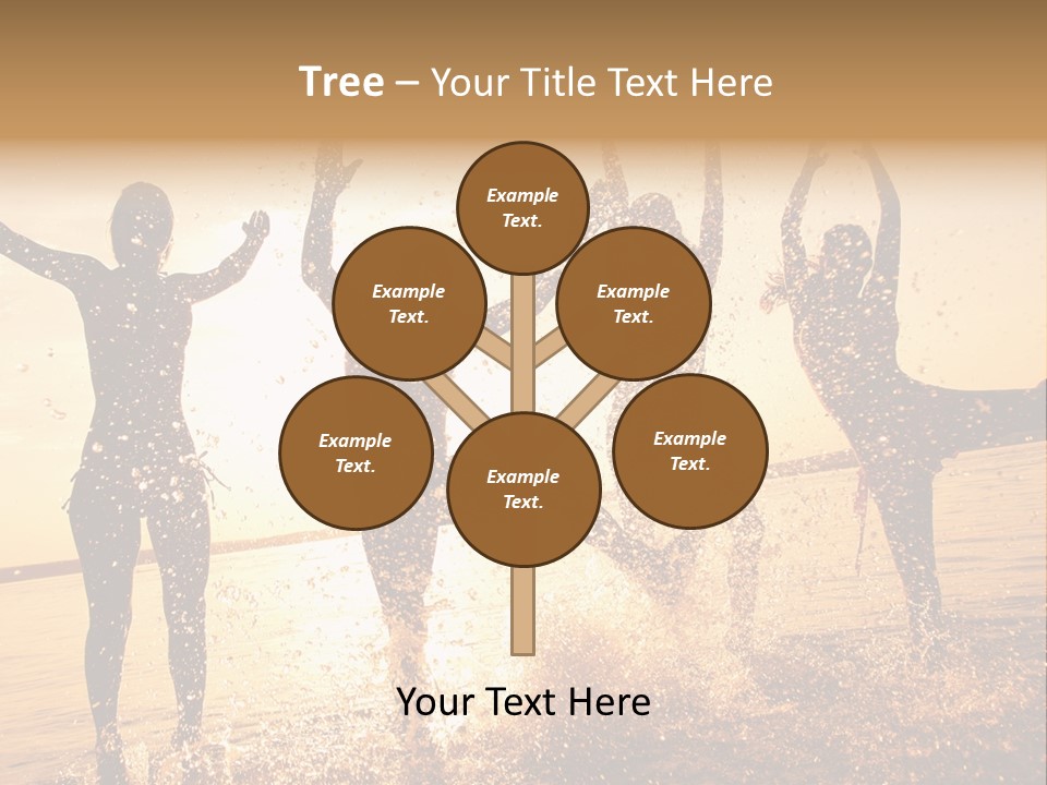 Young Weekend Jumping PowerPoint Template