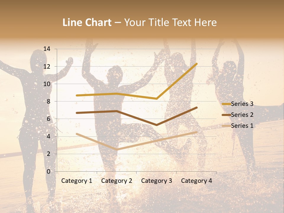 Young Weekend Jumping PowerPoint Template