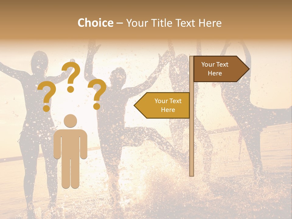 Young Weekend Jumping PowerPoint Template