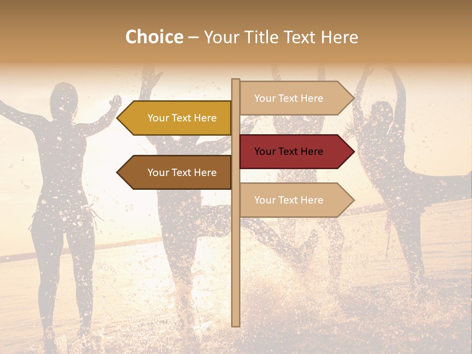 Young Weekend Jumping PowerPoint Template