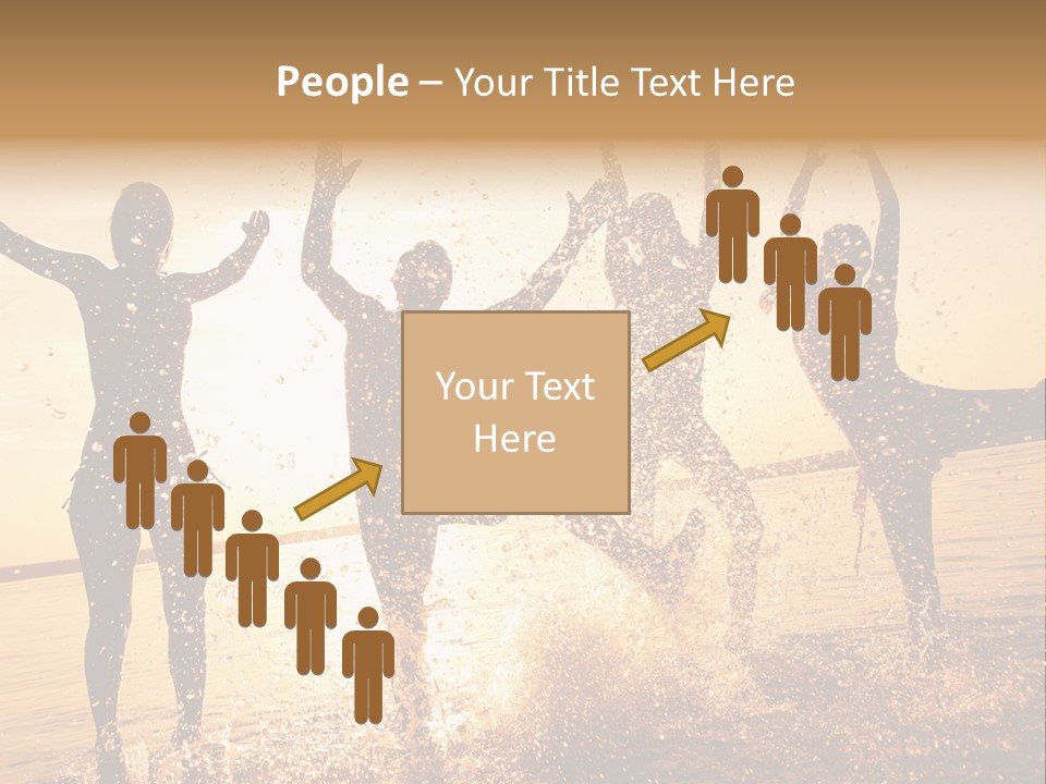 Young Weekend Jumping PowerPoint Template