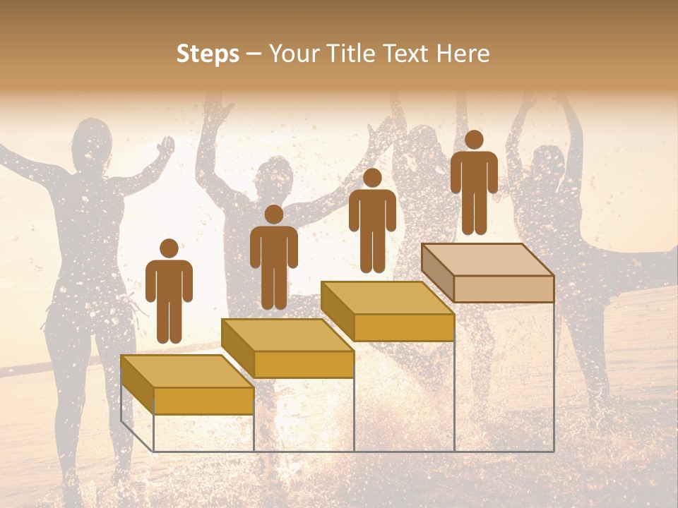 Young Weekend Jumping PowerPoint Template