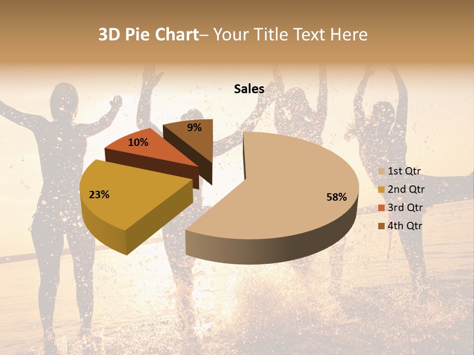 Young Weekend Jumping PowerPoint Template