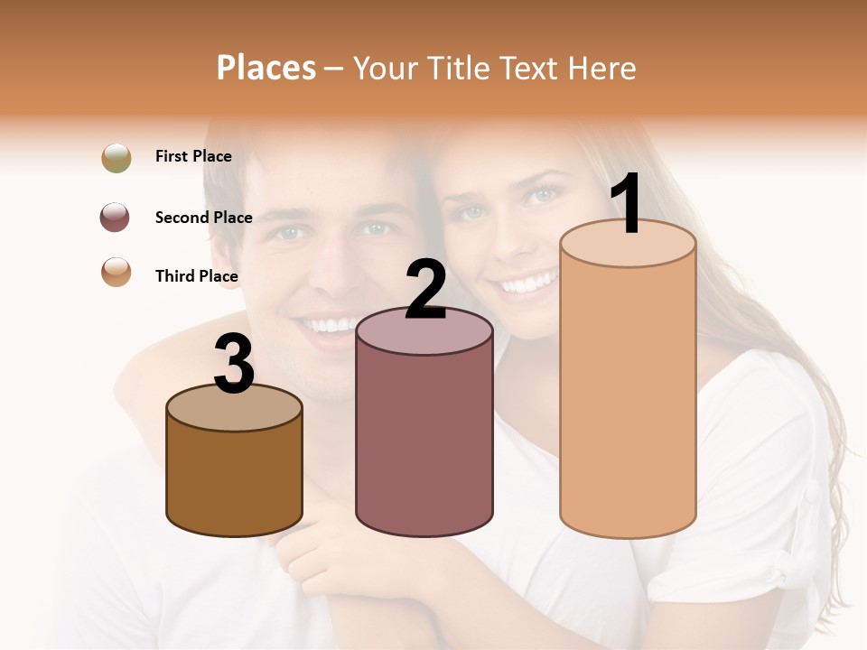 Honeymoon Dating Hug PowerPoint Template