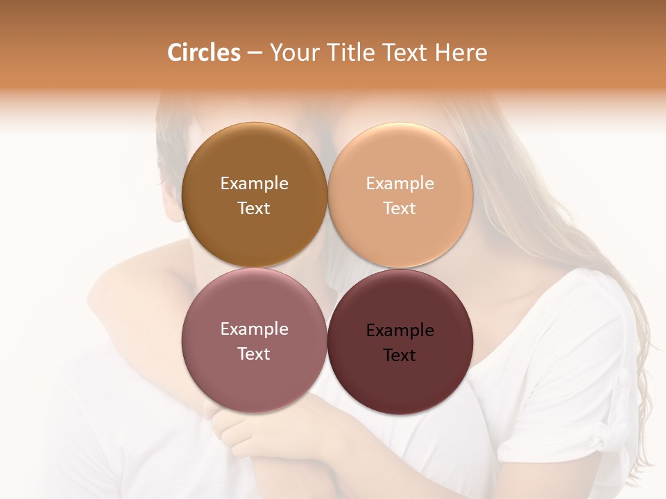 Honeymoon Dating Hug PowerPoint Template