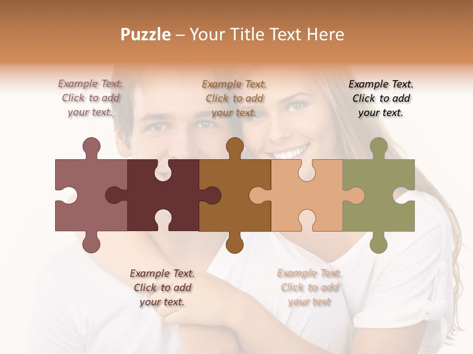 Honeymoon Dating Hug PowerPoint Template