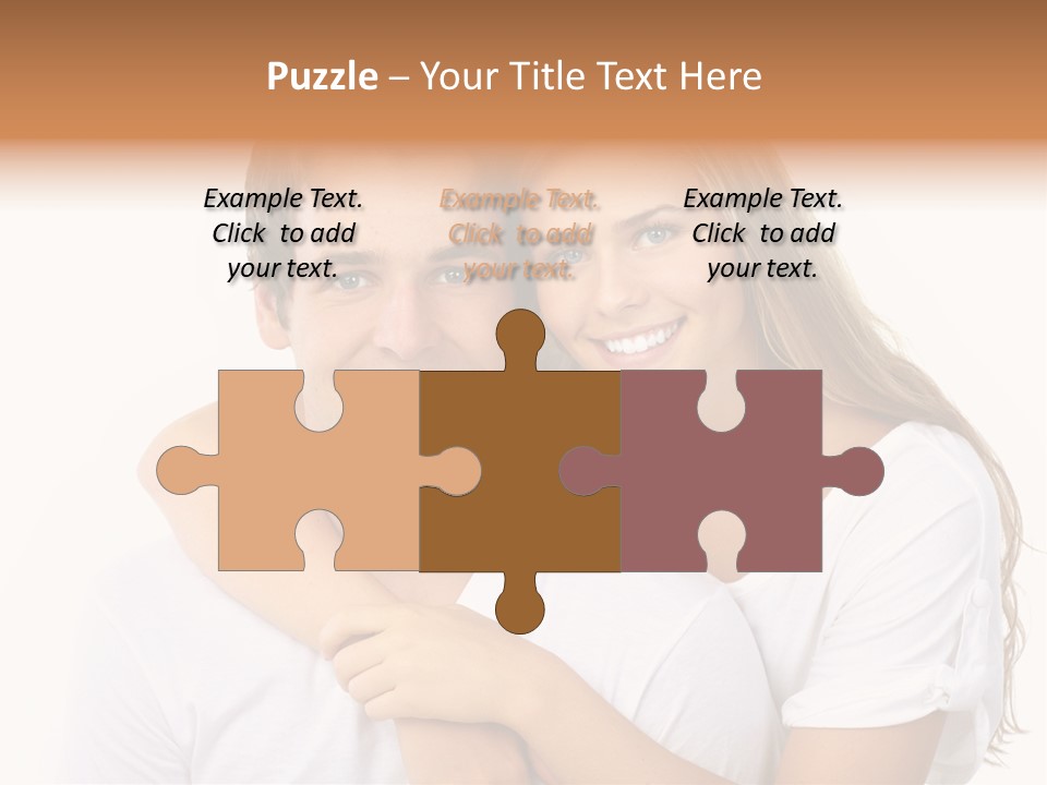 Honeymoon Dating Hug PowerPoint Template