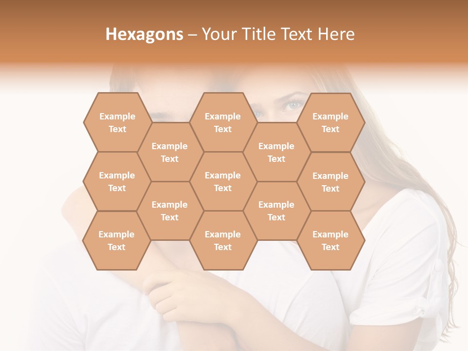 Honeymoon Dating Hug PowerPoint Template