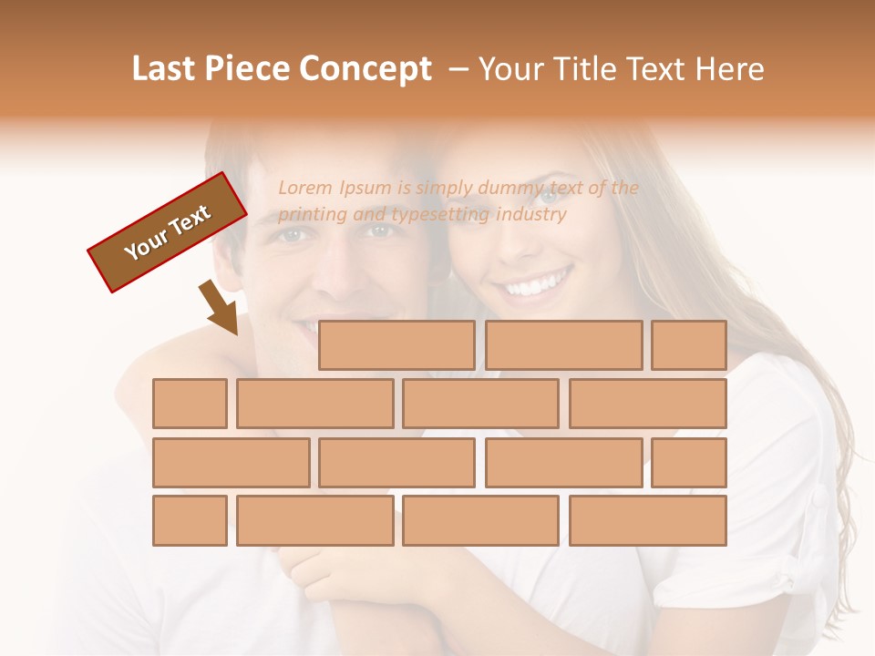 Honeymoon Dating Hug PowerPoint Template