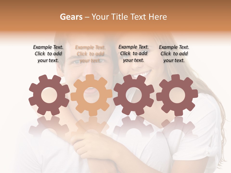 Honeymoon Dating Hug PowerPoint Template