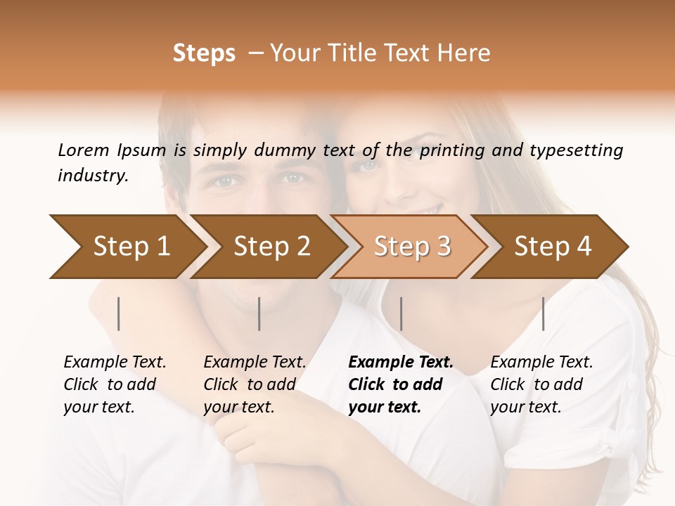 Honeymoon Dating Hug PowerPoint Template