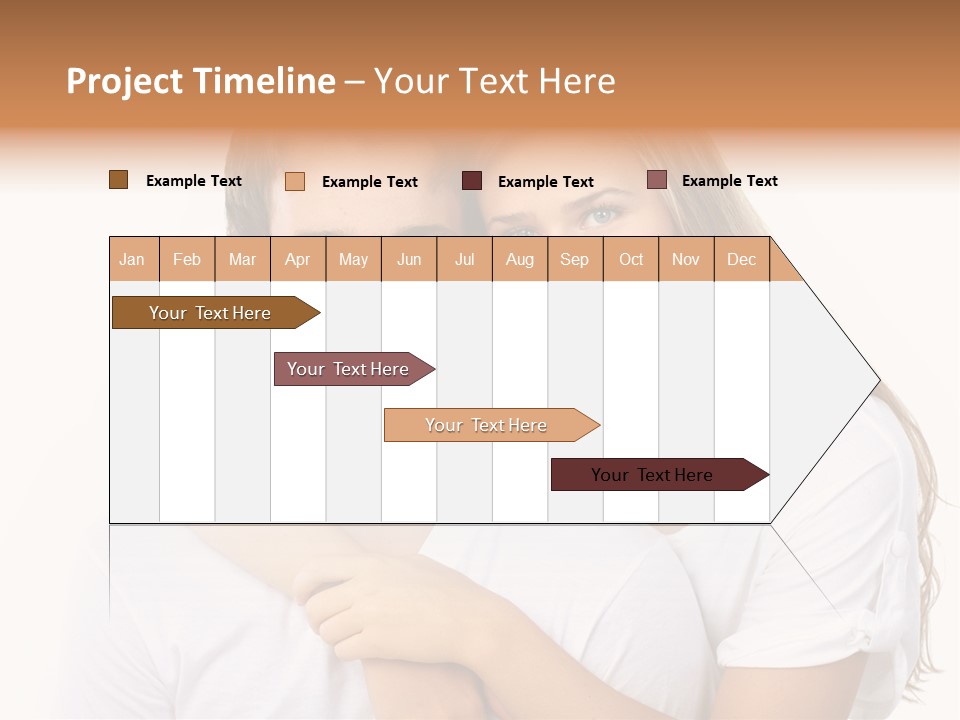 Honeymoon Dating Hug PowerPoint Template