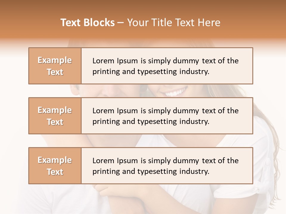 Honeymoon Dating Hug PowerPoint Template