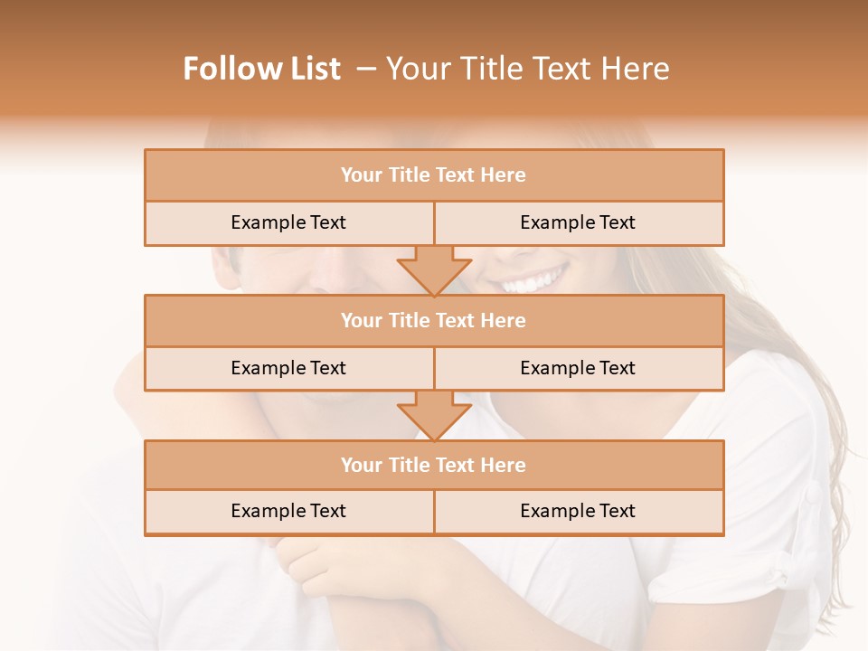 Honeymoon Dating Hug PowerPoint Template