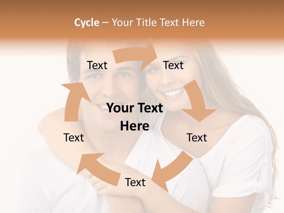 Honeymoon Dating Hug PowerPoint Template