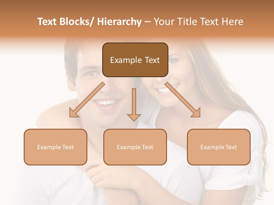 Honeymoon Dating Hug PowerPoint Template