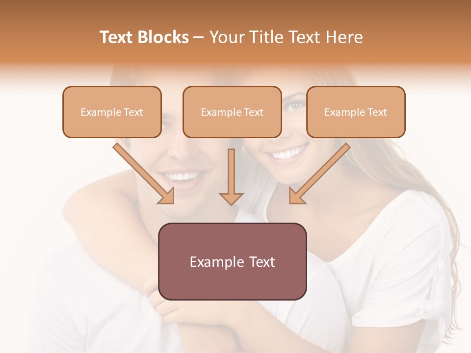 Honeymoon Dating Hug PowerPoint Template