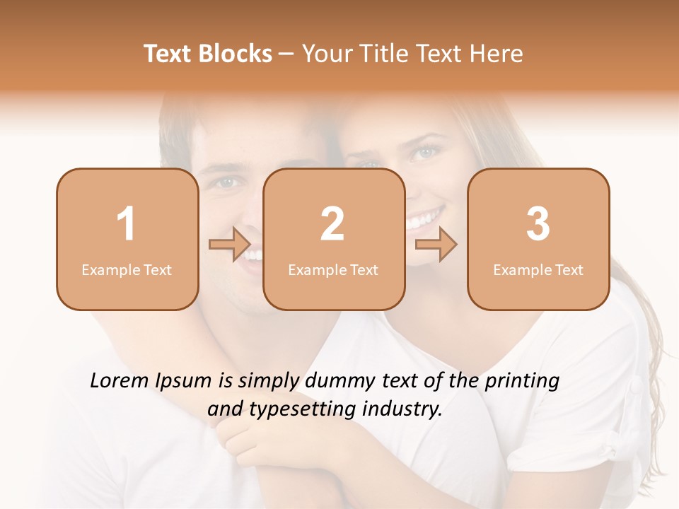Honeymoon Dating Hug PowerPoint Template