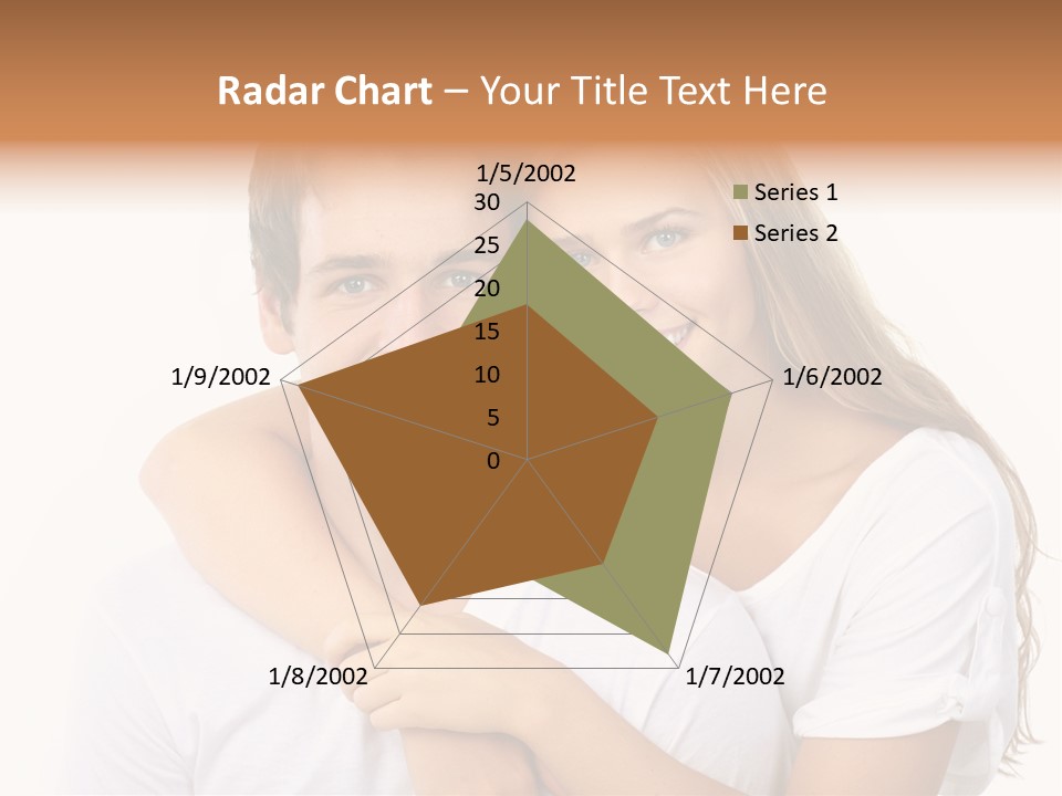 Honeymoon Dating Hug PowerPoint Template