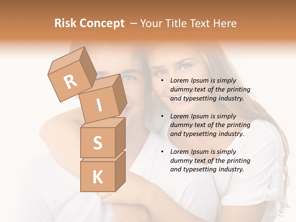 Honeymoon Dating Hug PowerPoint Template