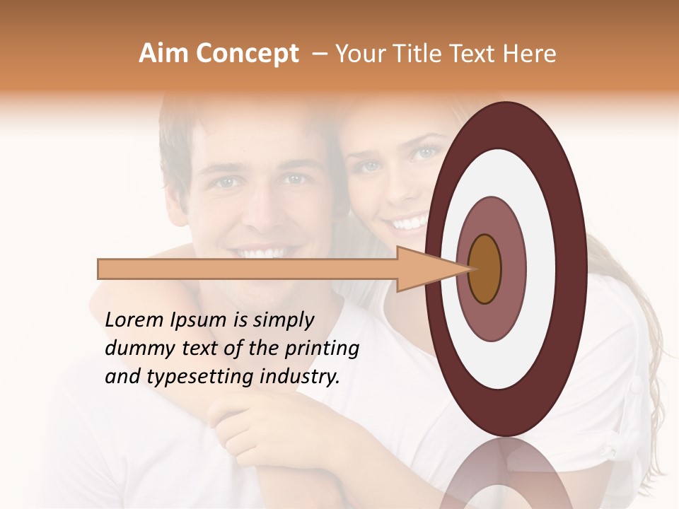 Honeymoon Dating Hug PowerPoint Template