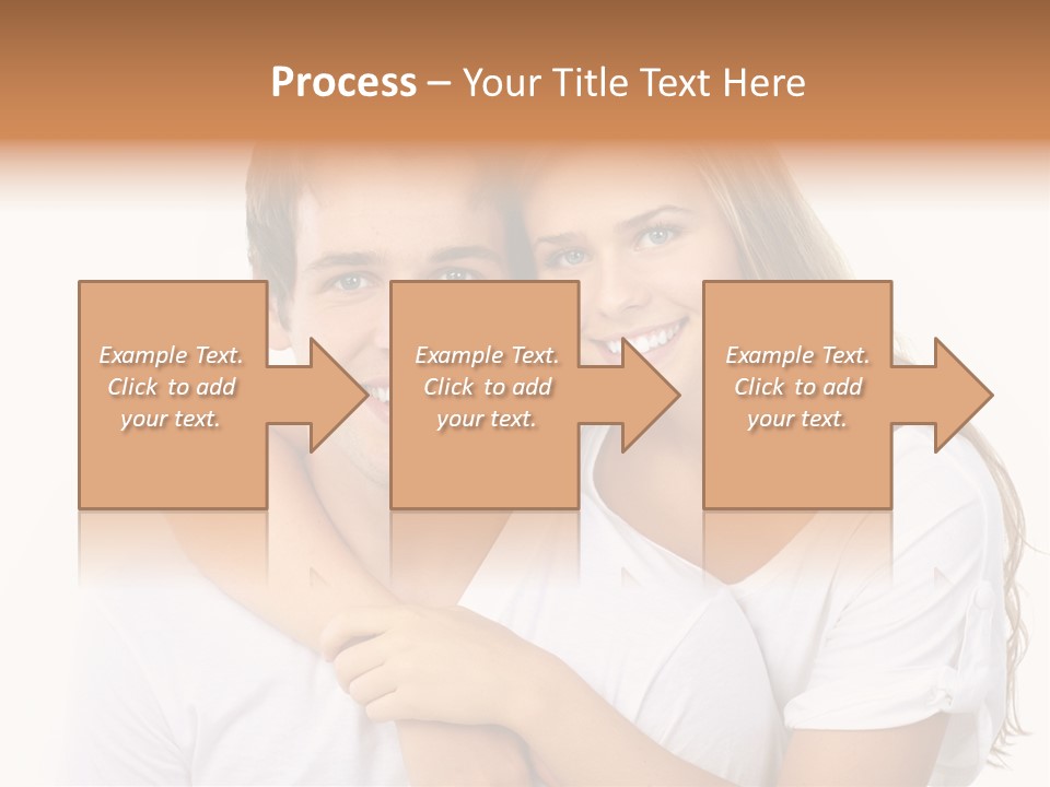Honeymoon Dating Hug PowerPoint Template