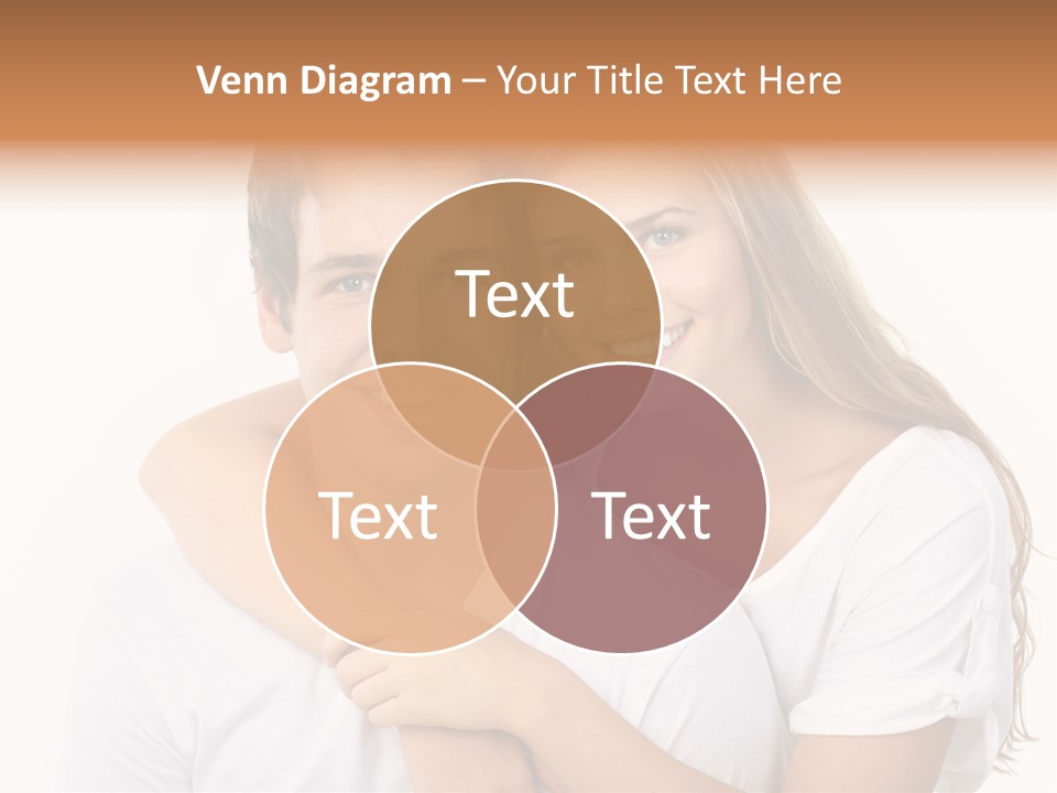 Honeymoon Dating Hug PowerPoint Template