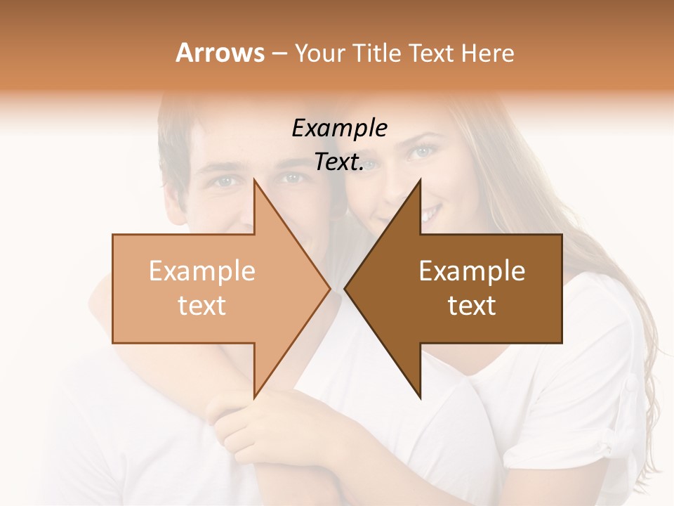 Honeymoon Dating Hug PowerPoint Template