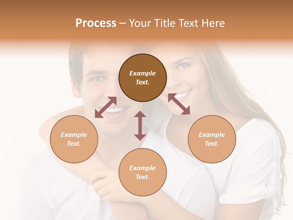 Honeymoon Dating Hug PowerPoint Template