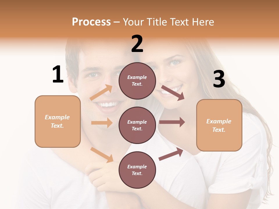 Honeymoon Dating Hug PowerPoint Template