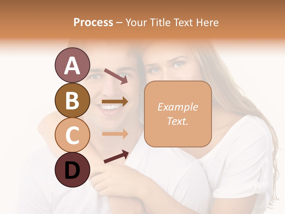 Honeymoon Dating Hug PowerPoint Template