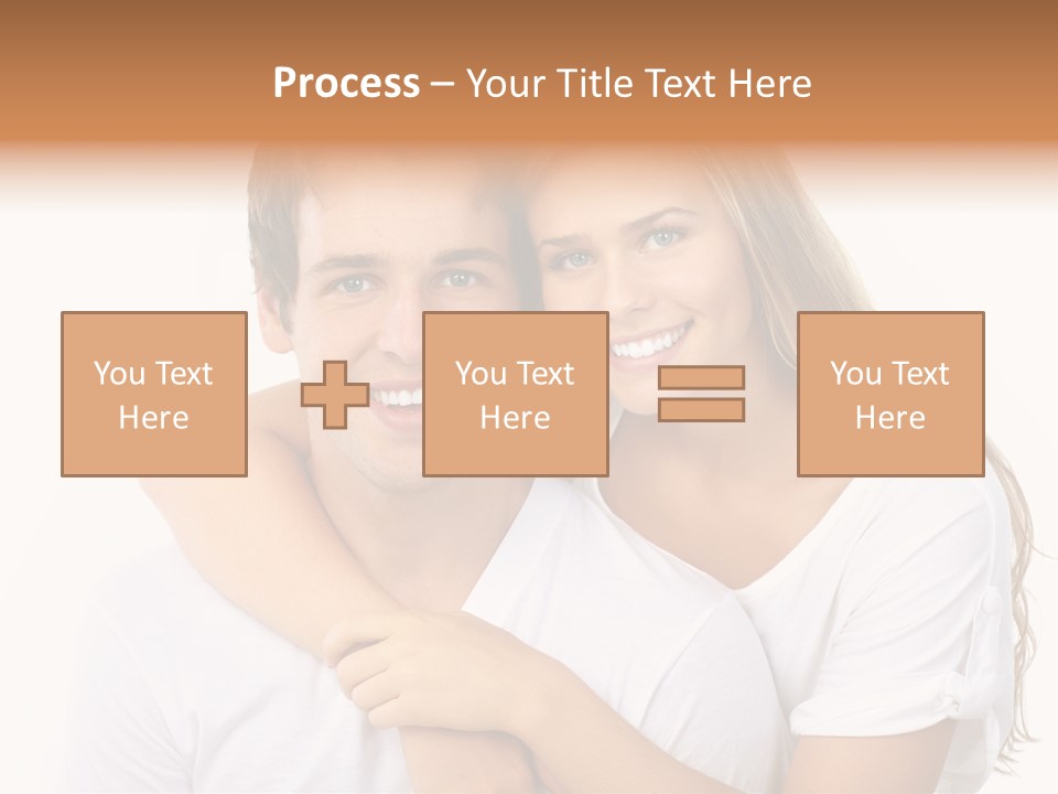 Honeymoon Dating Hug PowerPoint Template