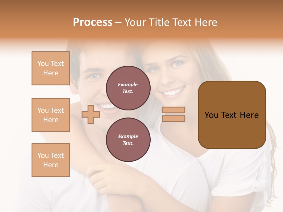 Honeymoon Dating Hug PowerPoint Template