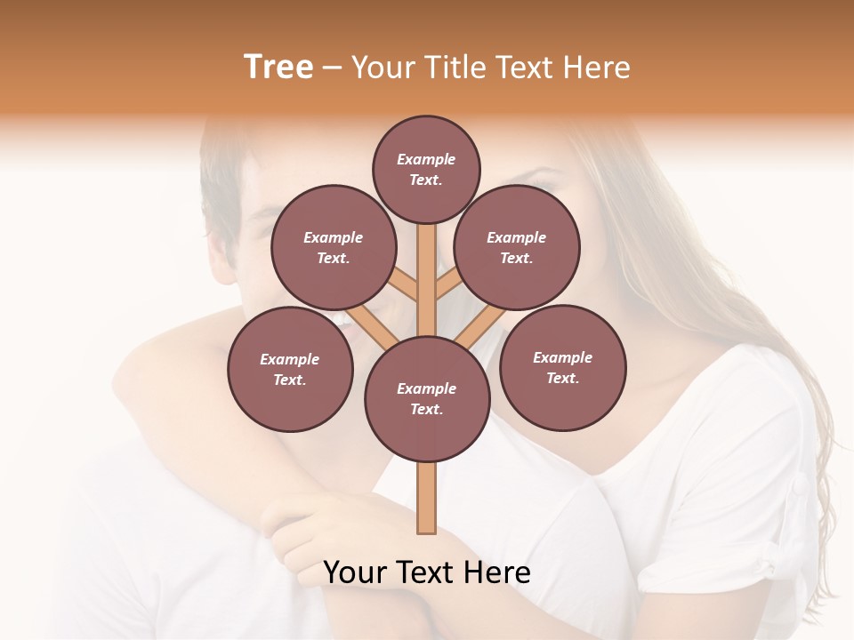 Honeymoon Dating Hug PowerPoint Template