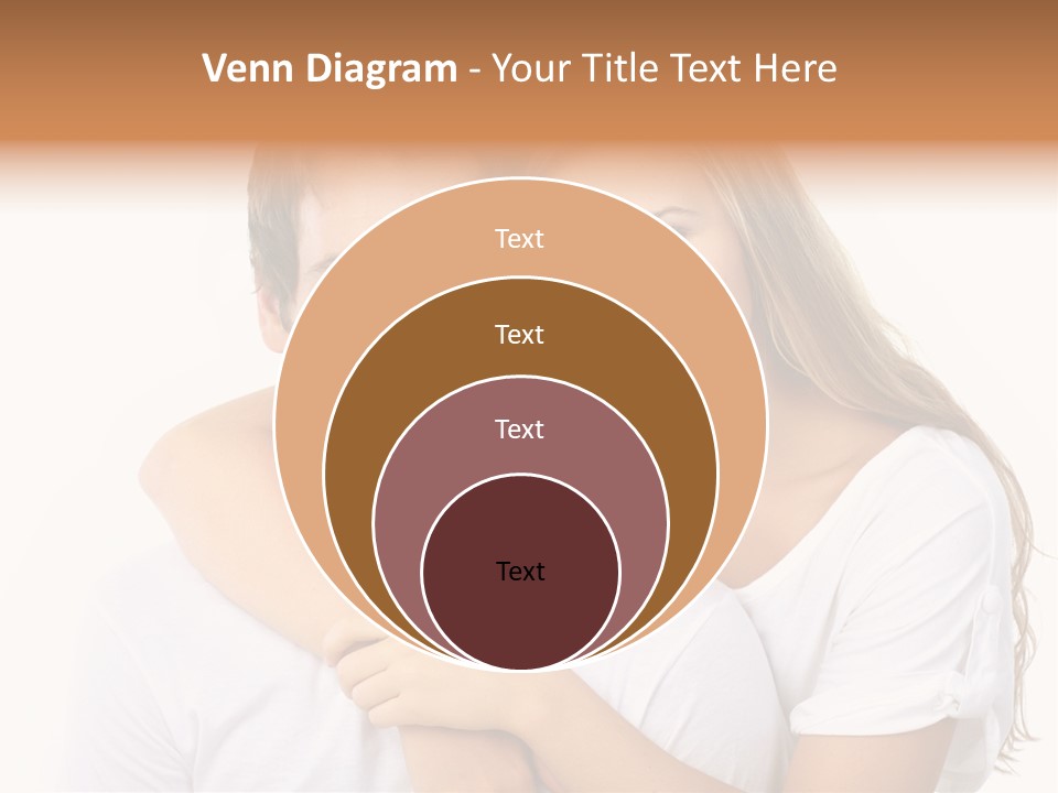 Honeymoon Dating Hug PowerPoint Template