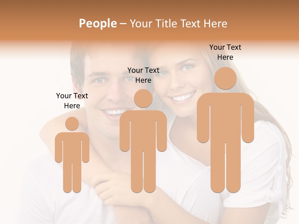 Honeymoon Dating Hug PowerPoint Template