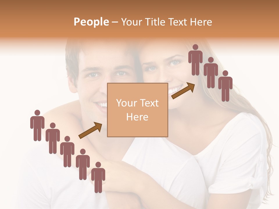 Honeymoon Dating Hug PowerPoint Template