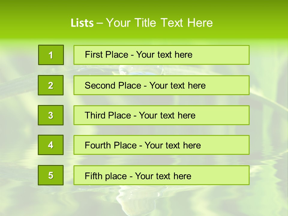 Purity Fresh Green PowerPoint Template